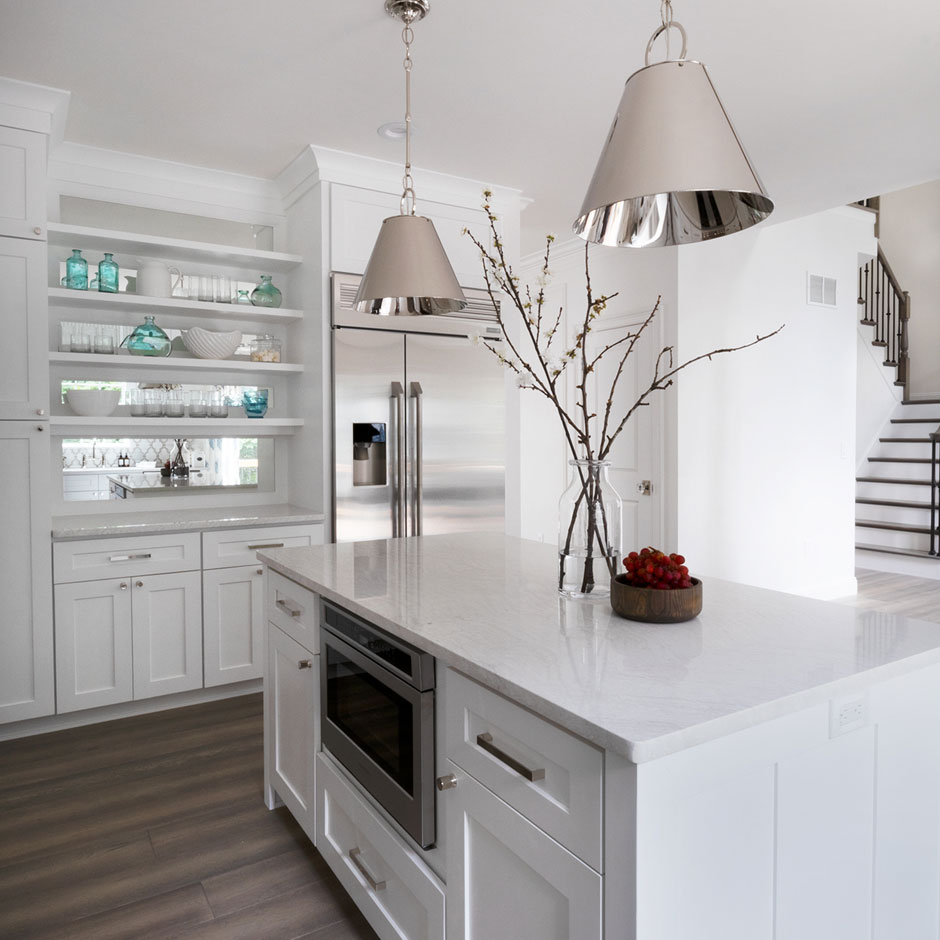 Creative Partner Kate Rumson Design — kitchen with island and decor