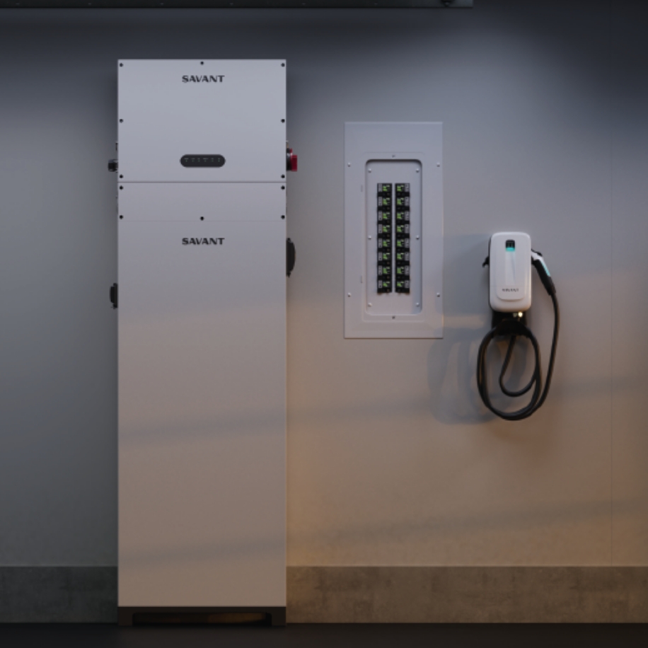 Savant Power – Savant Power Storage, Electrical Panel with Power Modules, EV Charger
